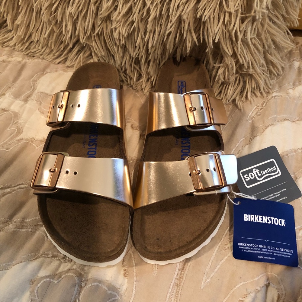 Rose Gold Birkenstocks